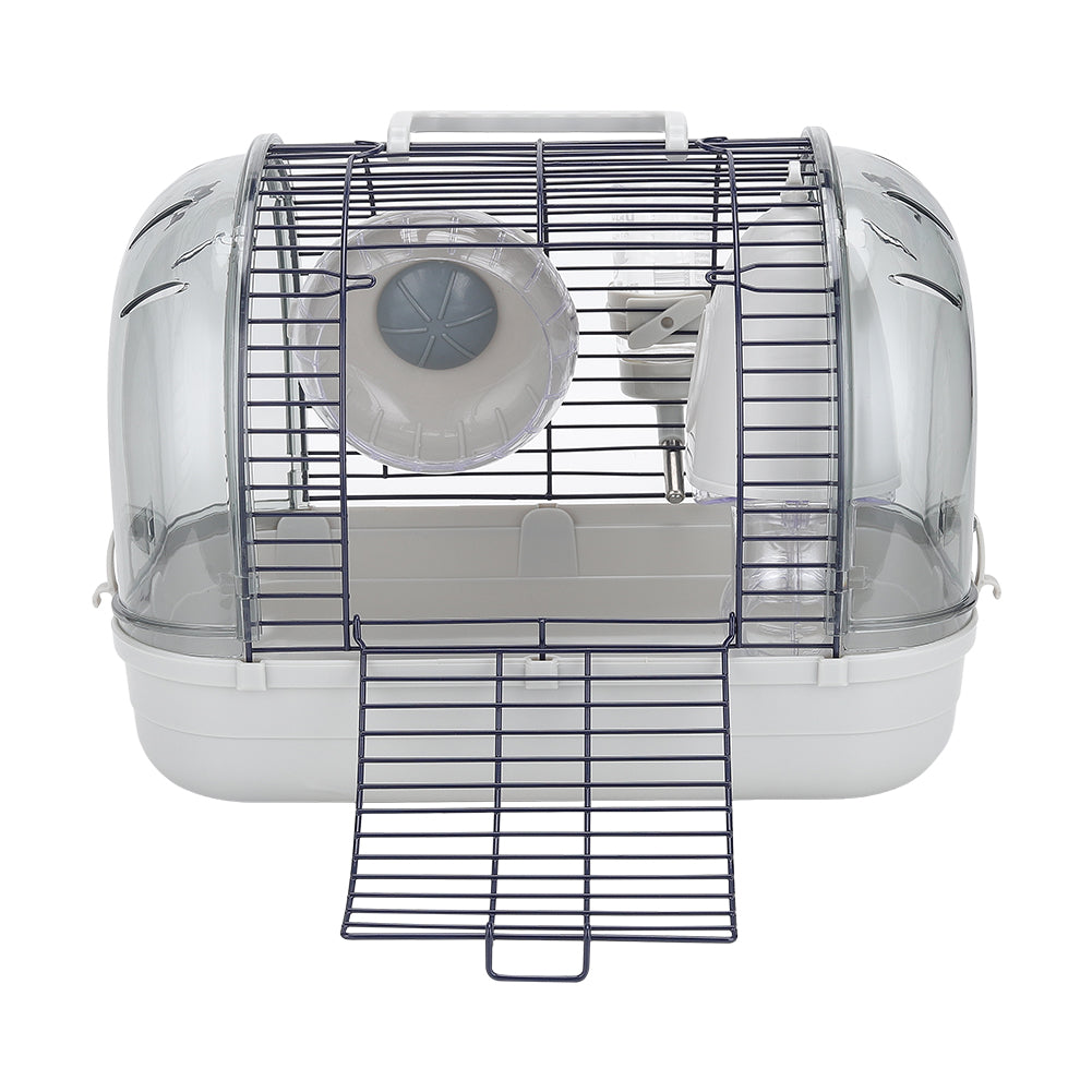 Crystal Hamster Cage Basic Outdoor Cage For Viewing Pet Cages | Grey