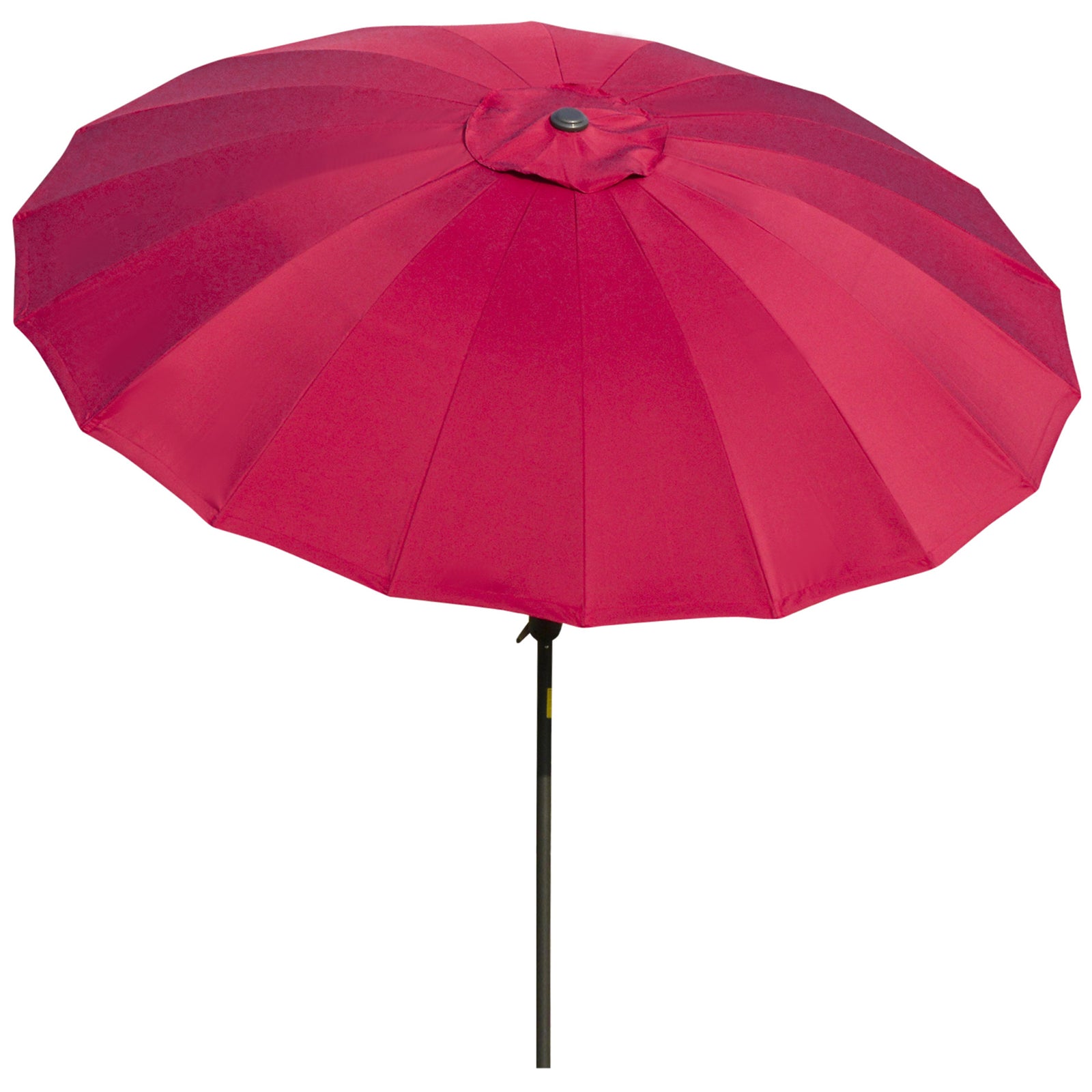 2.5m Curved Parasol With Metal Pole | Red