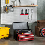 Lockable 3 Drawer Tool Chest With Ball Bearing Slide Drawers | Black