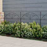 Breeins 10pcs Decorative Metal Garden Fence Panels