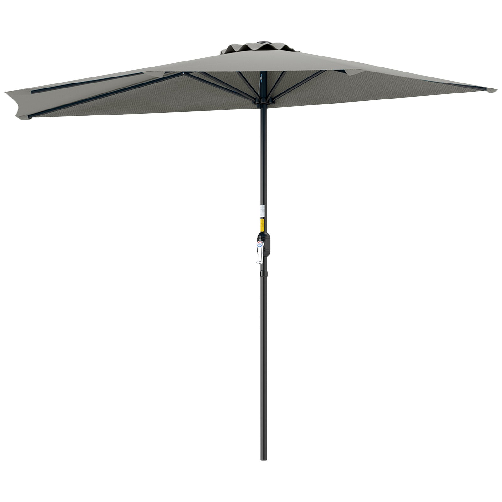 2.7m Garden Half Parasol, Outdoor Umbrella
