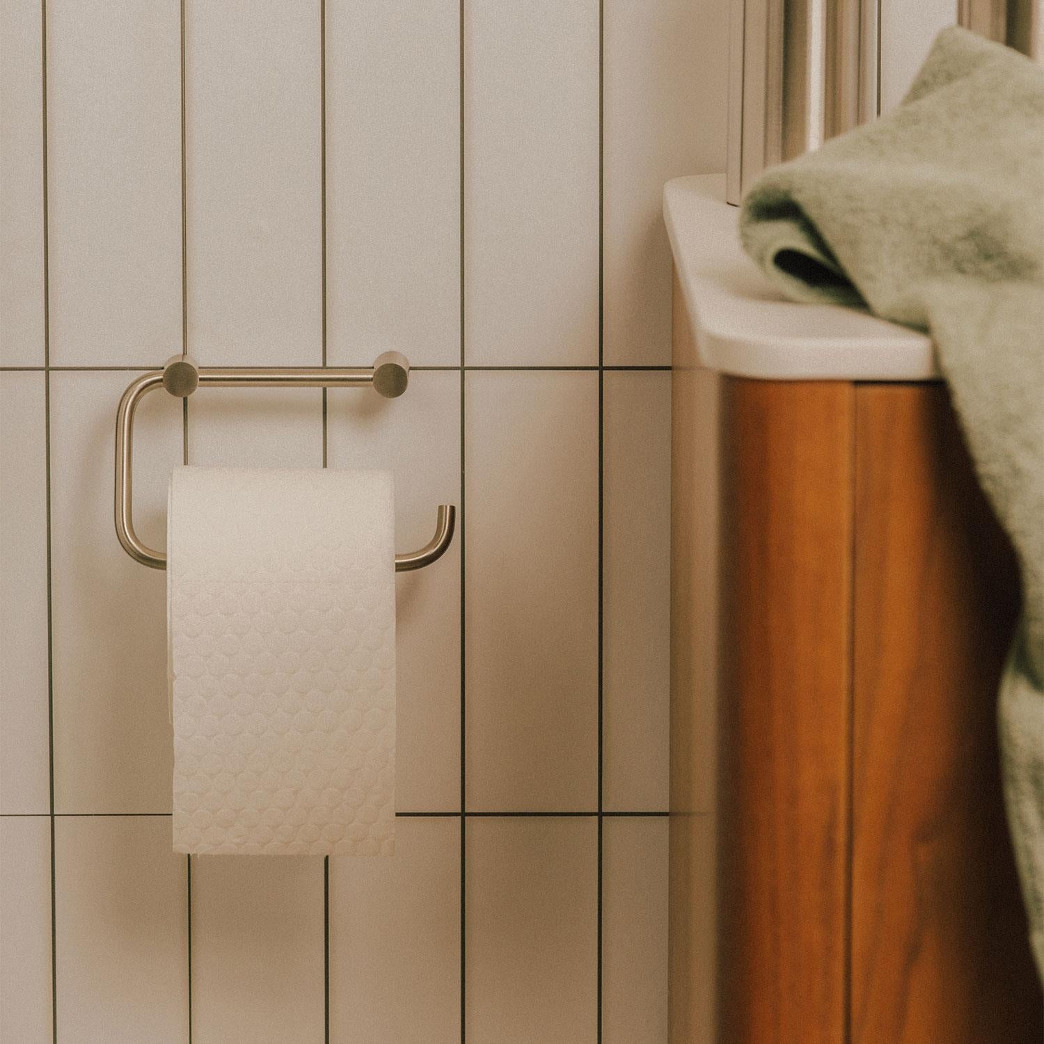 Paper Holder/towel Rack Matt Black Logic