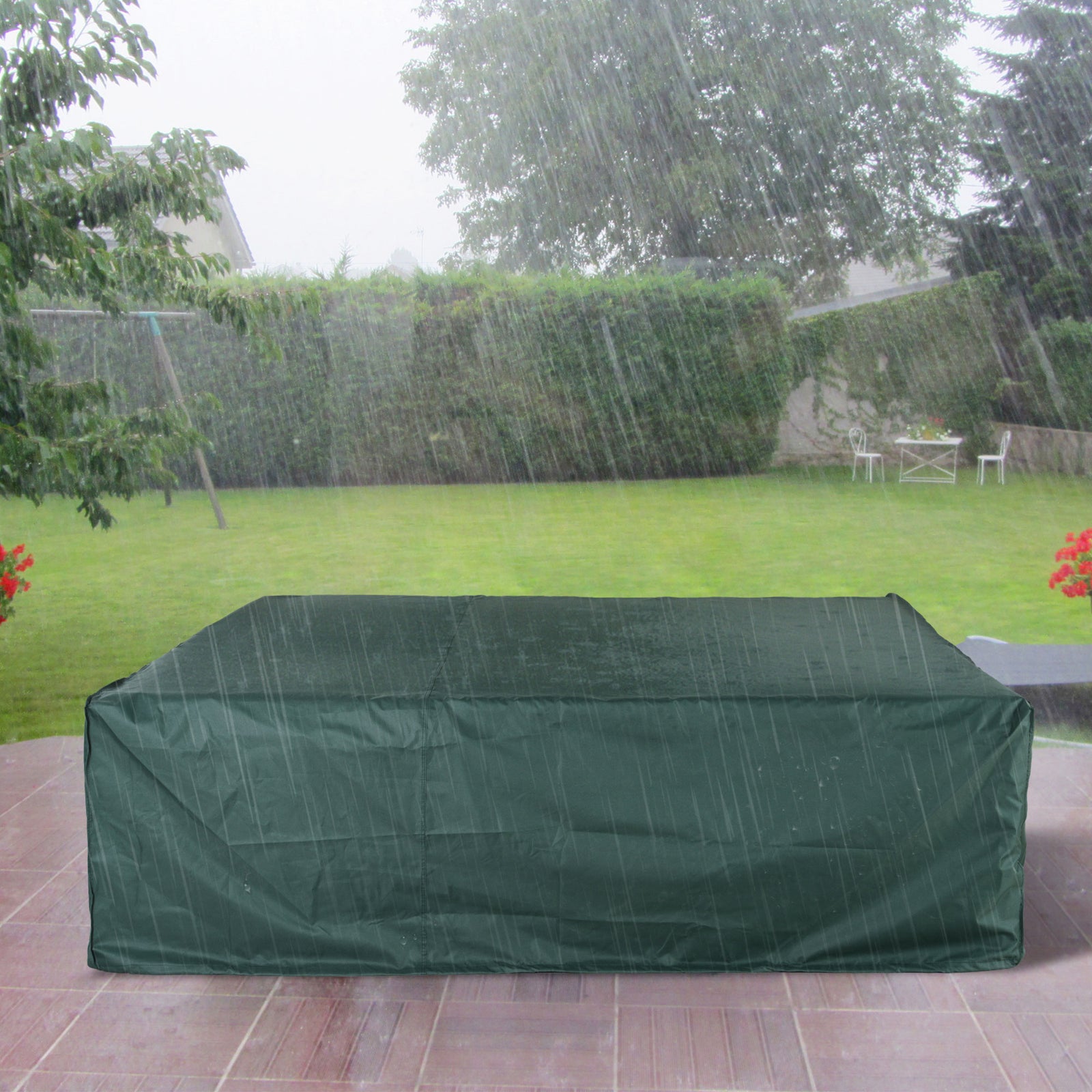 Large Garden Square Cover Outdoor Furniture Waterproof | Green