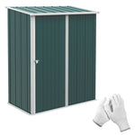 Outdoor Storage Shed Steel Garden Shed With Lockable Door | Green