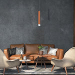 Copper Designer 5w Led Pendant Copper / Rose Gold Industrial Chic Cylindrical Shape