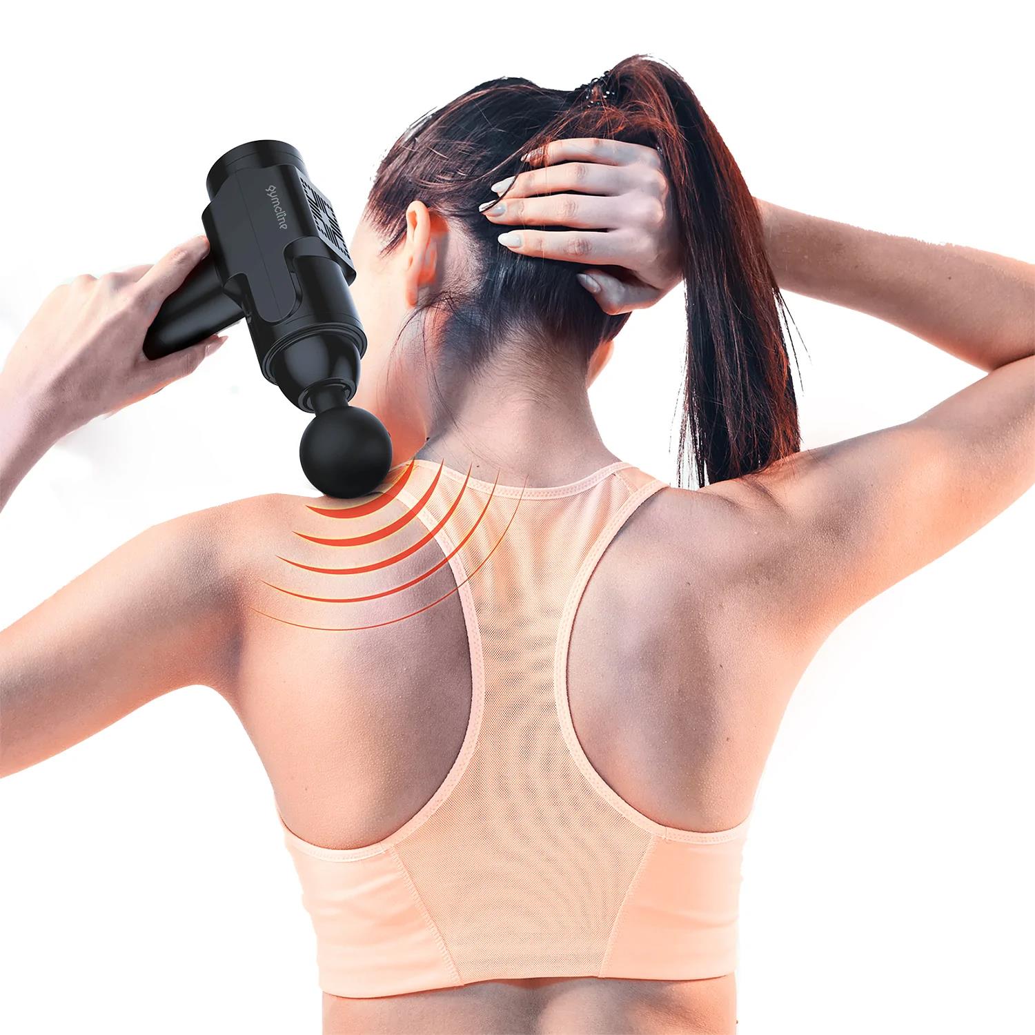 Massage Gun W/ 2500mah Battery, 20 Speed Modes & Lcd Touch Screen, Grey