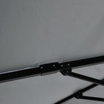 Square Cantilever Parasol With Solar-powered Led Lights | One Size | Light Grey