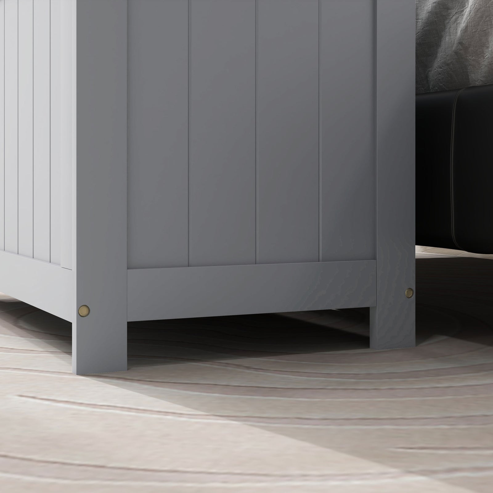 Storage Chest With 2 Safety Hinges, Storage Bench | One Size | Gray