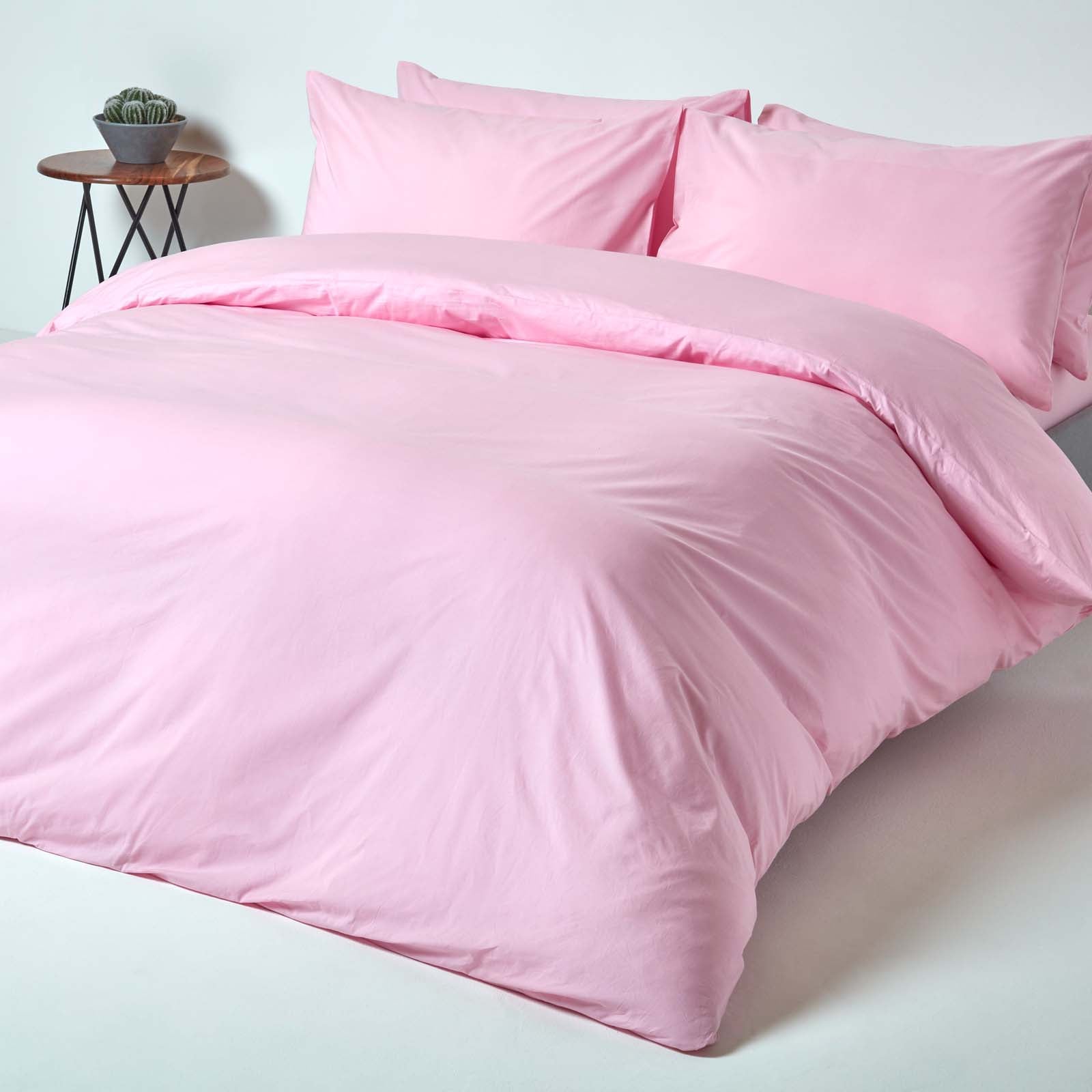Egyptian Cotton Fitted Sheet 200 Tc | Small Double | Pink