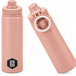 800ml Insulated Stainless Steel Water Bottle Magnetic Phone Holder | Pink