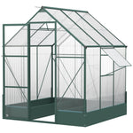 Walk-in Polycarbonate Greenhouse - 6x6ft