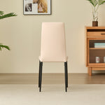 Stylish Seattle Dining Table Set With 4 Emily Faux Leather Chairs | Champagne
