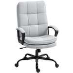 Fabric Office Chair, Computer Desk Chair | Light Grey