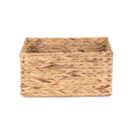 Water Hyacinth Rectangular Storage Basket | Medium | Brown