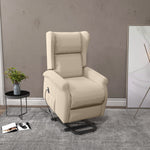 Power Lift Chair For Elderly Fabric Recliner Remote | Beige
