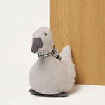 HOMESCAPES Weighted Duck Fabric Doorstop Pair