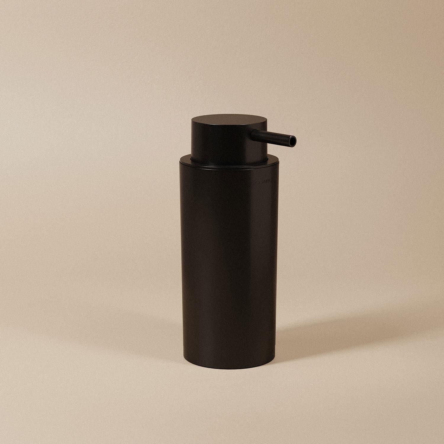 Soap Dispenser 200ml Screw-in Or Self-adhesive Matt Black Next Collection