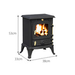 Cast Iron Multifuel Stove + Firewood Starter Kit | 4.5kw | Cast Iron