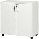 2 Tier Locking Office File Organisation With 2 Keys | One Size | White