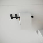Bathroom Accessory Set 5 Pcs Hooks Rail Toilet Brush&paper Holder | Matte Black