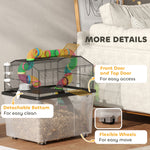 Hamster Cage With 31cm Deep Tray, Tube System, 58 X 43 X 57cm