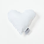 Super Microfibre Heart Shaped Cushion Pad | 30cm x 30cm | White