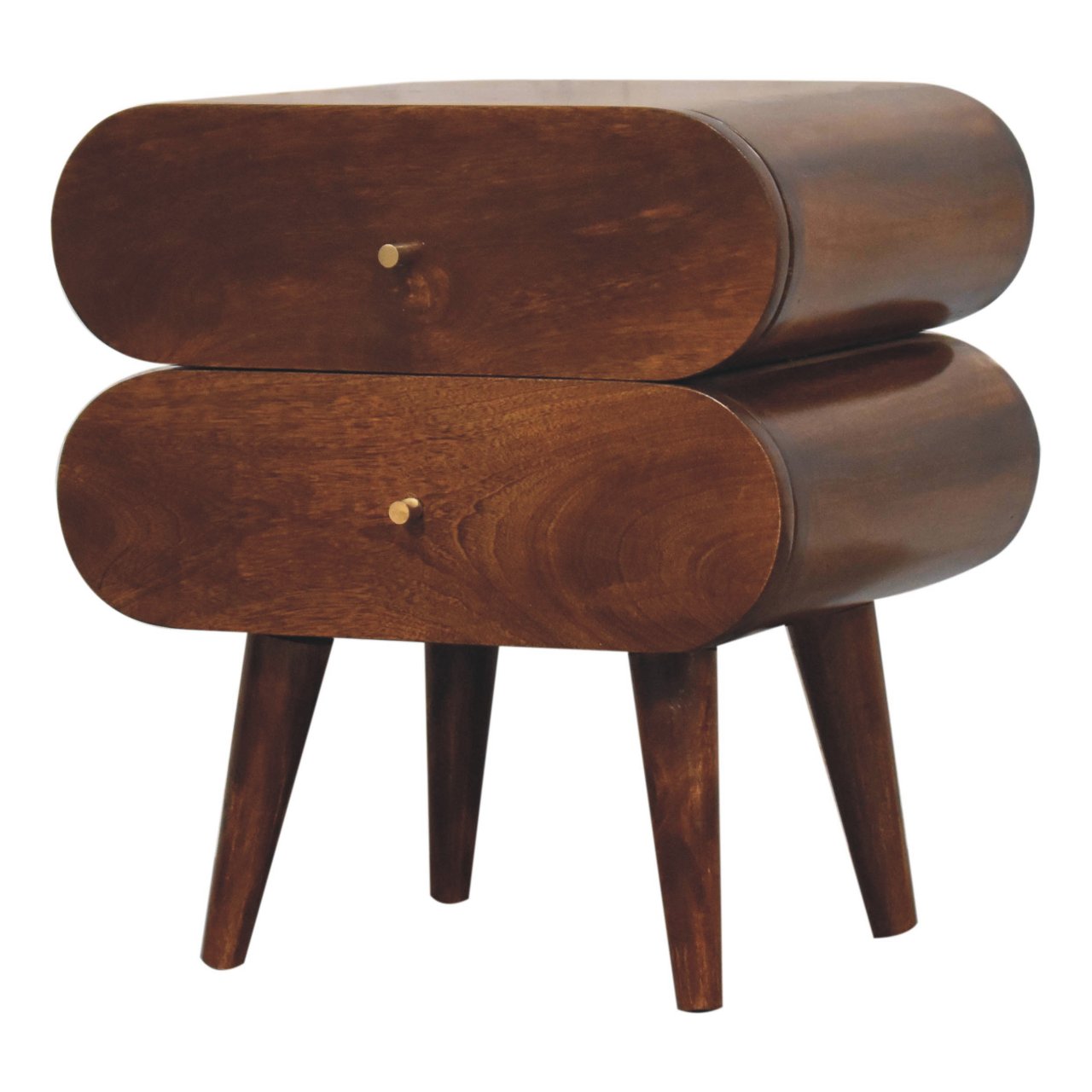 Solid Wood Bubble Chestnut Bedside
