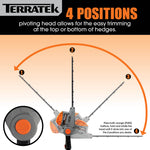500w Hedge Trimmer Garden Electric Long Reach Telescopic Extendable Hedge Cutter Corded