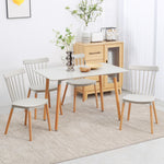 5pc Dining Table Set, Space Saving, 4 Chairs