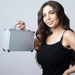 Dawn Till Dusk Make Up Large Storage 80 Piece Vanity Case Set | 80Piece | Silver