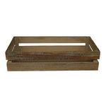 Oak Effect Wooden Packing Crate | Set-of-3 | Brown