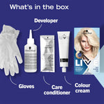 Live Intense Bleach Permanent Hair Dye Glossyshine,00b Max Blonde 3x
