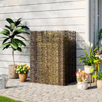Trash Can Fence Wicker Privacy Fence