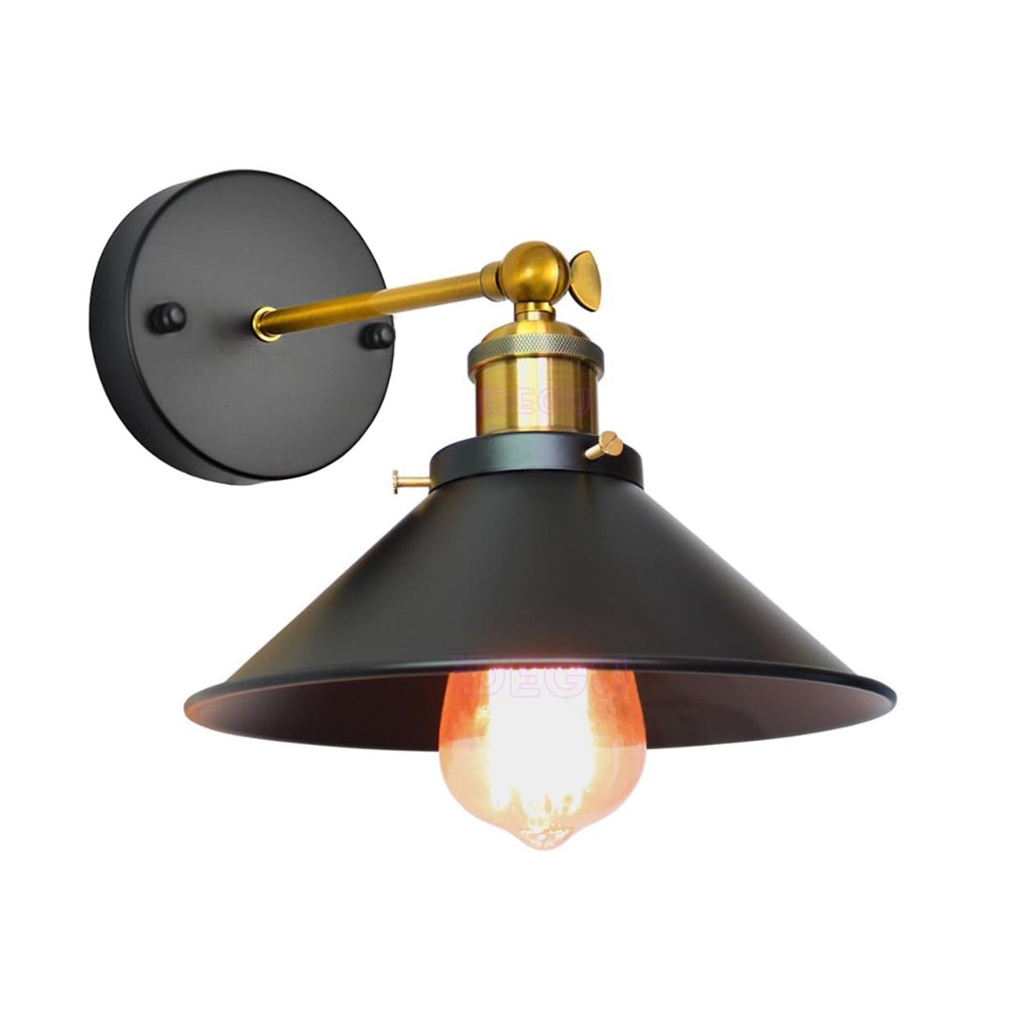 Bath Plus TB+ Vintage Industrial Adjustable Metal Wall Sconce