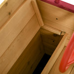 Kids Wooden Sand Pit Sandbox Pirate Sandboat Outdoor W/ Canopy Shade