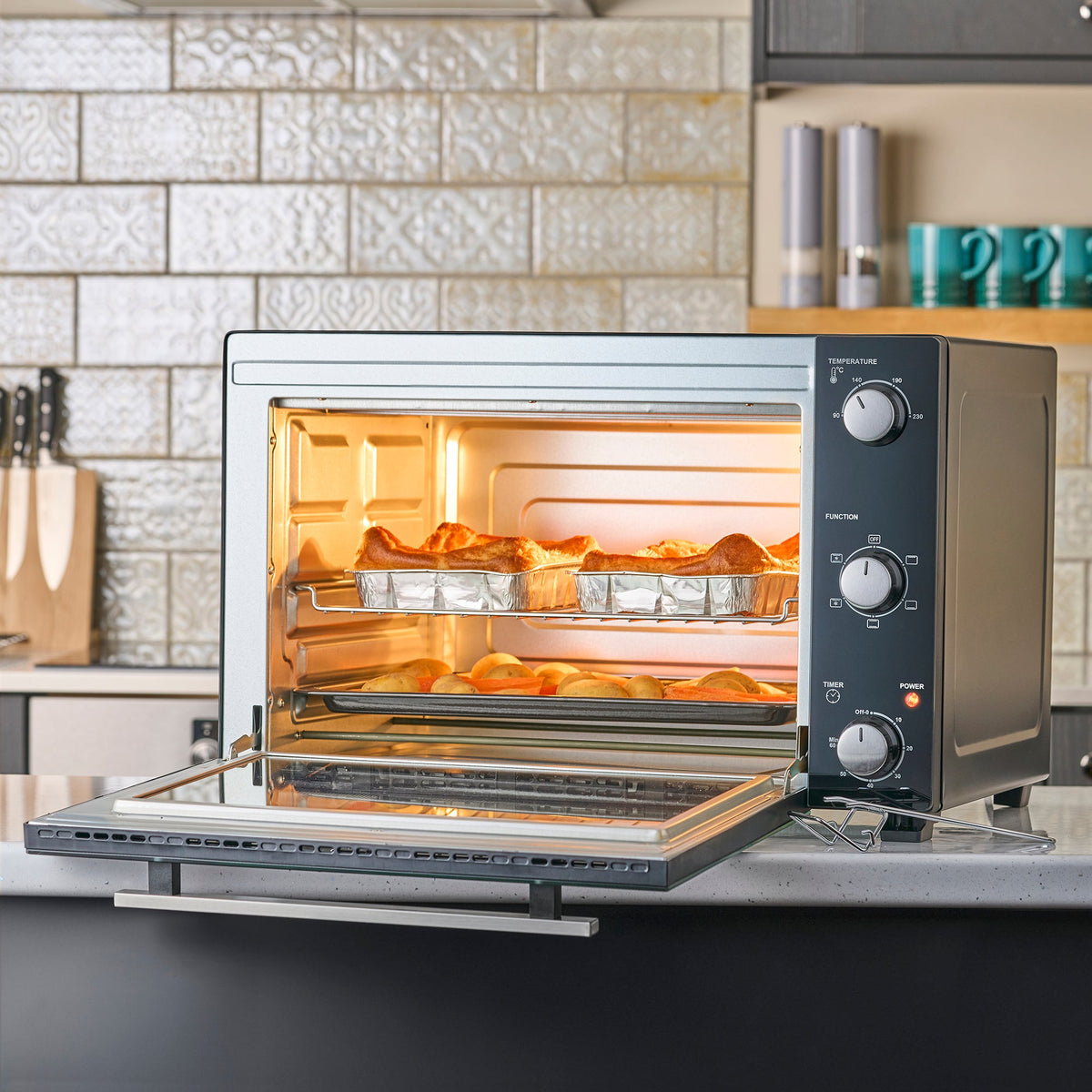 48l Mini Oven - Electric Countertop Cooker 1800w | 48l | Black