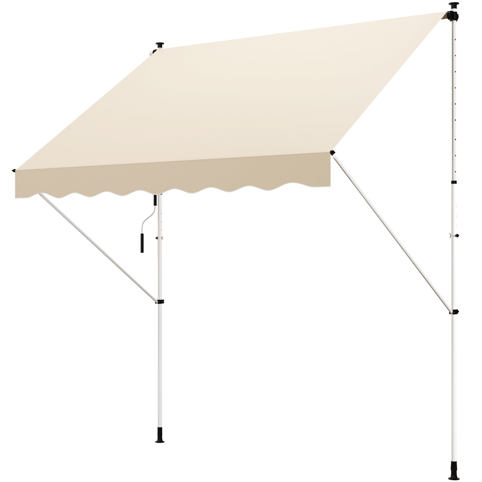 Balcony 3x1.5m Adjustable Awning, Diy | Beige