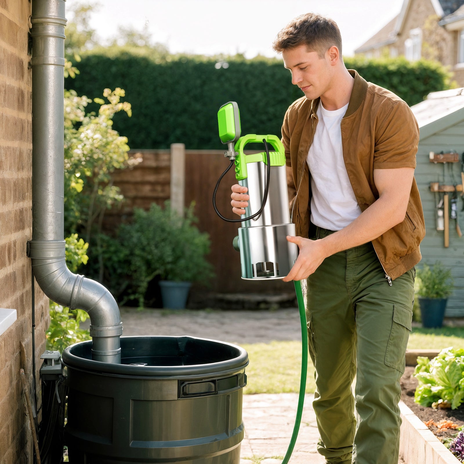 Water Pump With Float Switch, 18500l/h Electric Sump Pump
