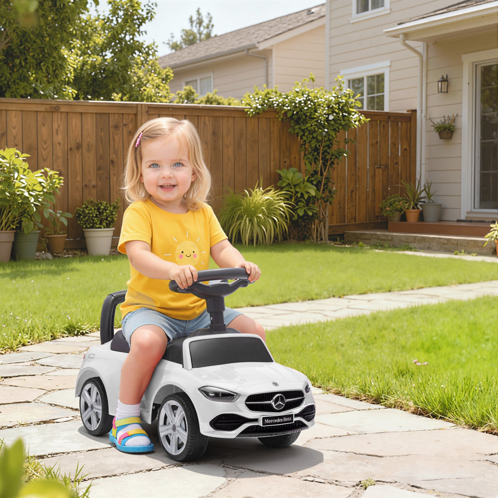 Official Mercedes-benz Ride On Car For 18-36 Months | White