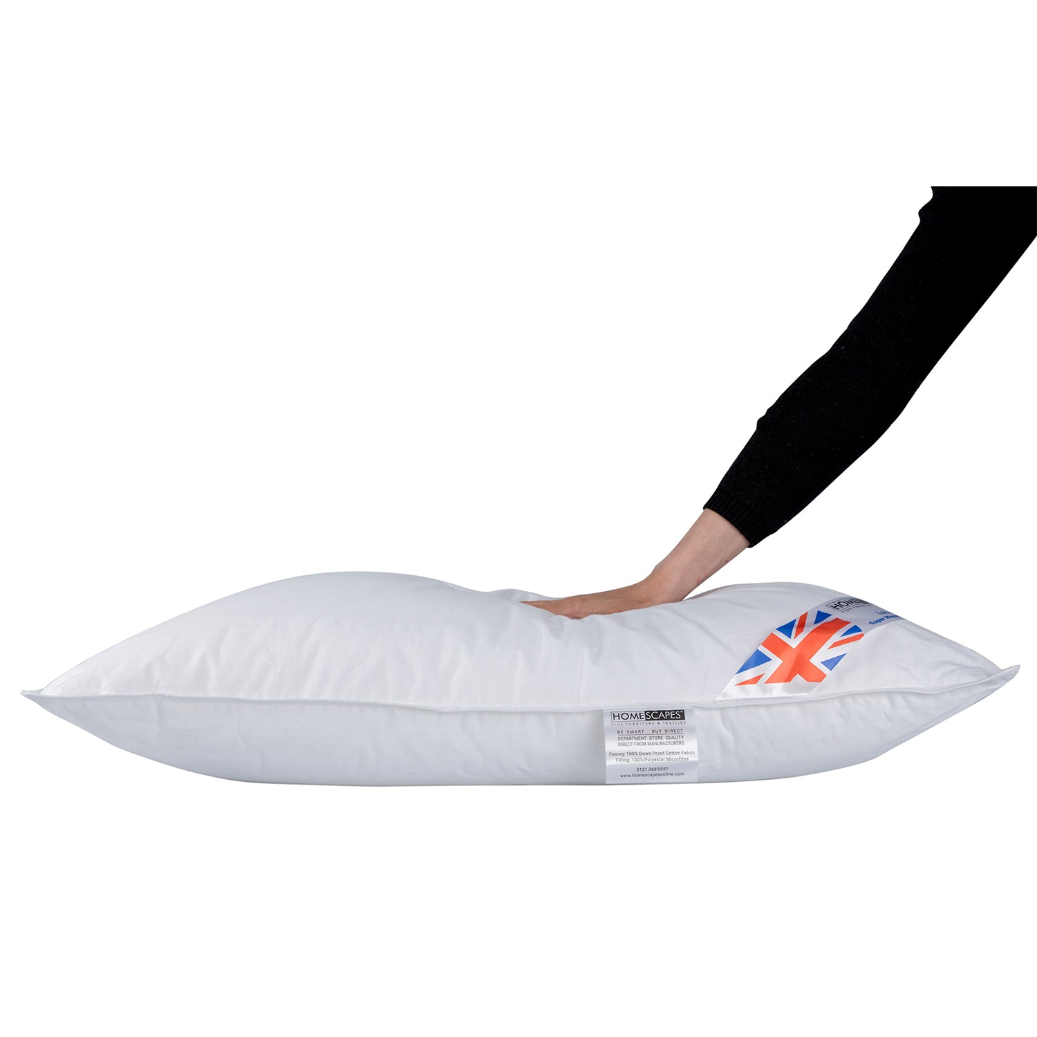 Luxury Hotel Quality Super Microfibre Pillow Pair