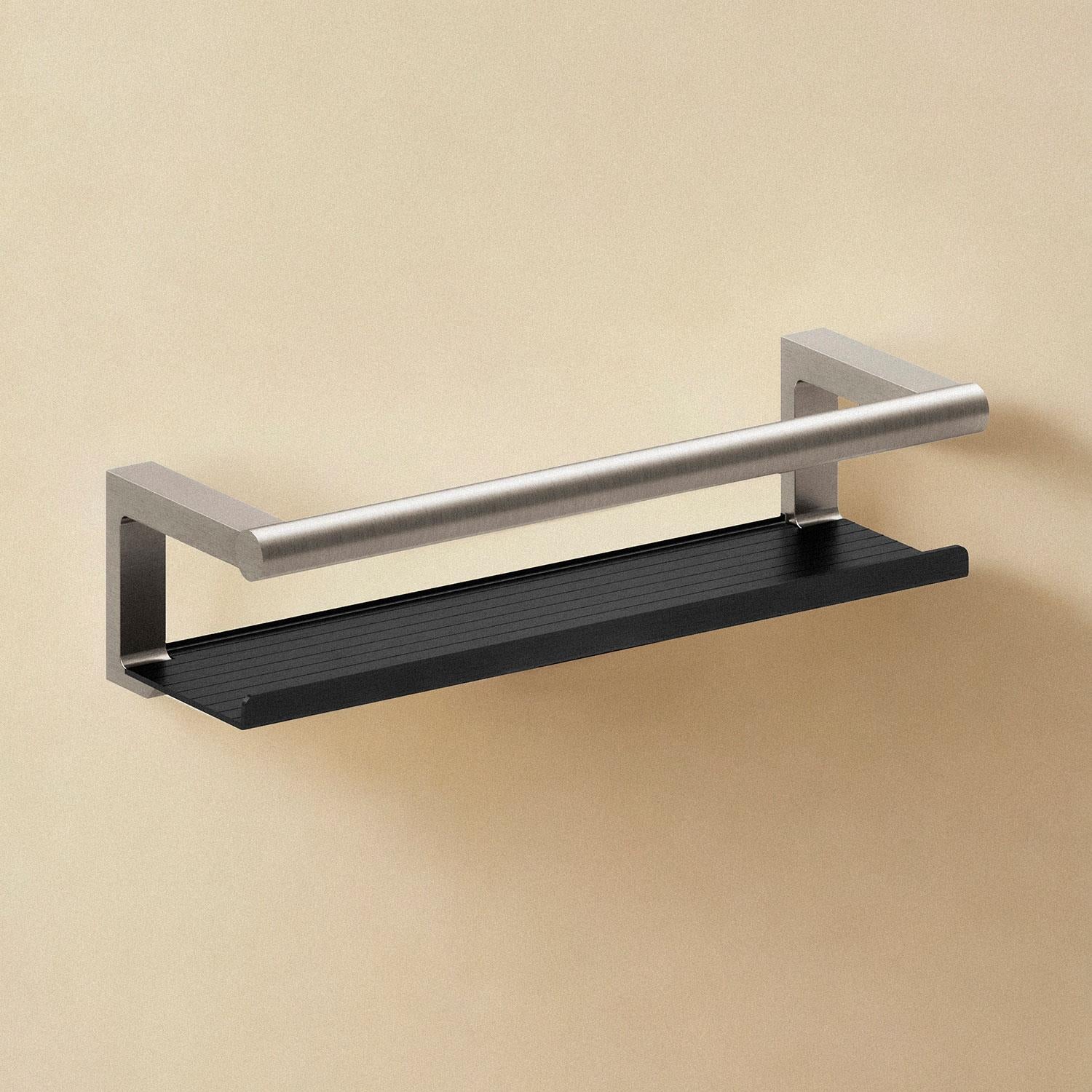 Bathroom Shelf, Organizer, Glass Wiper, Architect S+ Collection | Brushed Stainless Steel