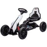 12v Electric Go Kart W/ Forward Reversing 2 Speeds For 3-8 Yrs | White