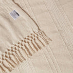 Kashi Cotton Throw With Tassels | 150cm x 200cm | Natural