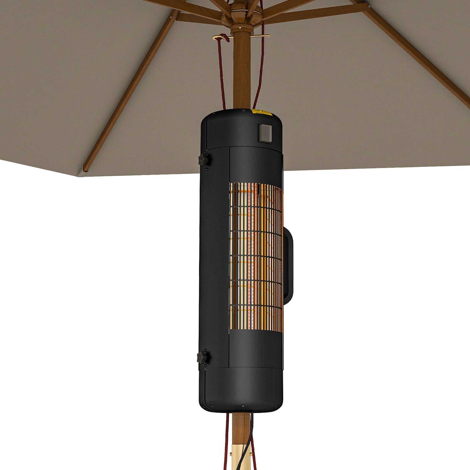 Outsunny Electric Parasol Mounted Patio Heater, Outdoor Heater