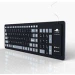 Silicon Wireless Bluetooth Keyboard - Black