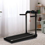 1.85hp Foldable Electric Treadmill Fitness Safety Lock Led