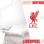 Liverpool FC Birthday Card Official Product