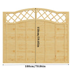 Spruce Wood Fence Panel With Arched Lattice Top 180cm W X 90/120/150/180cm H– Natural Finish, Durable, Easy Diy Garden Privacy Screen | Large