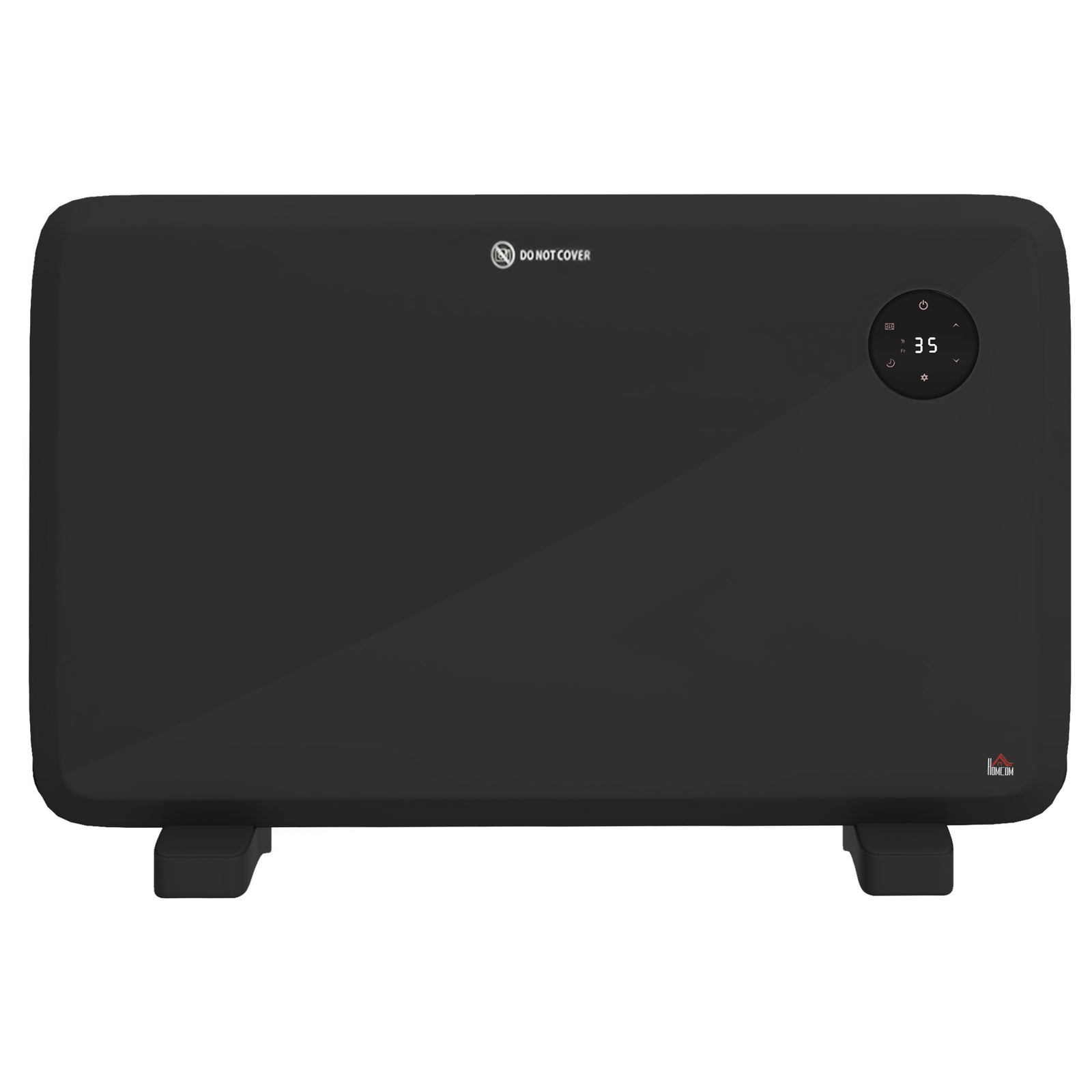 1200w Electric Convector Heater Quiet With Led Display | One Size | Black
