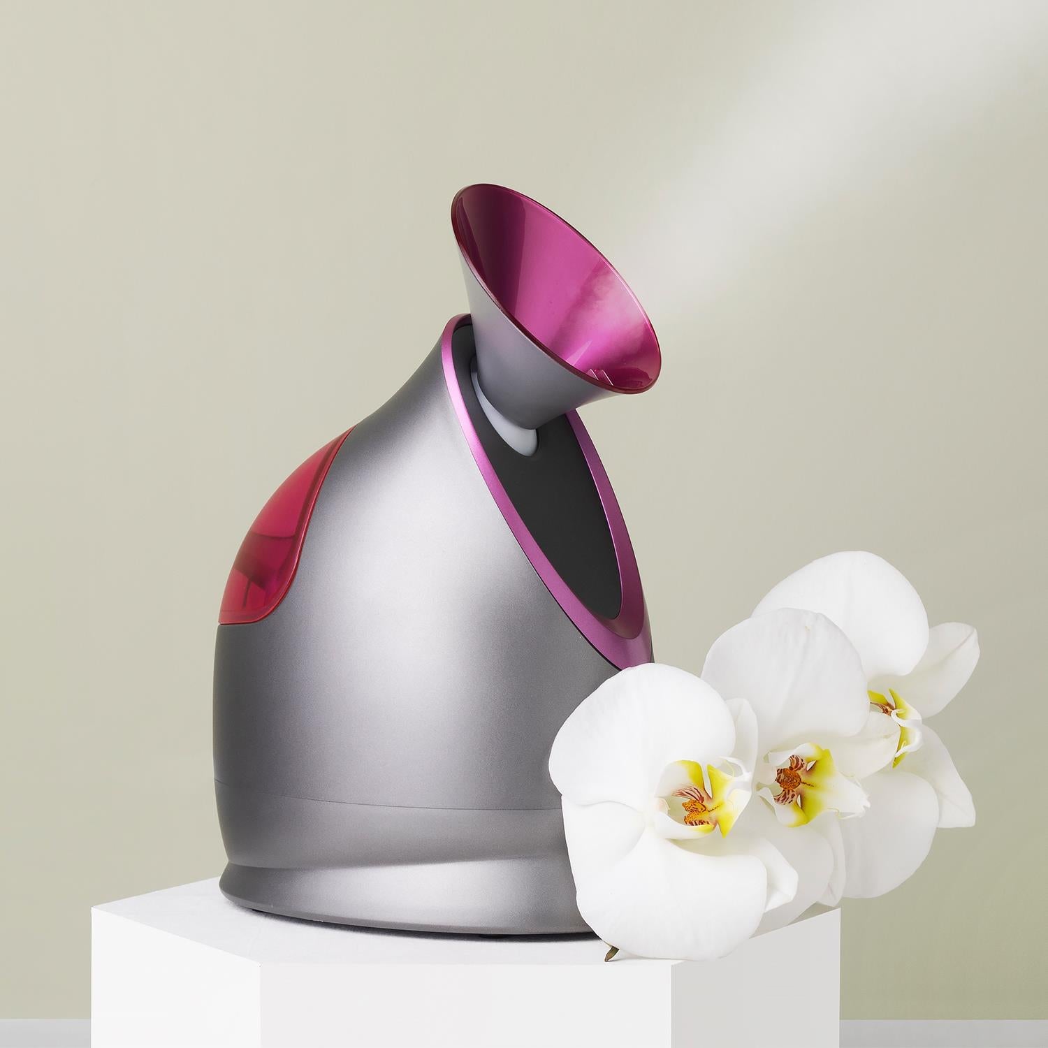 Face Steamer With Hot Steaming Technology & Moisturizing For Women Grey